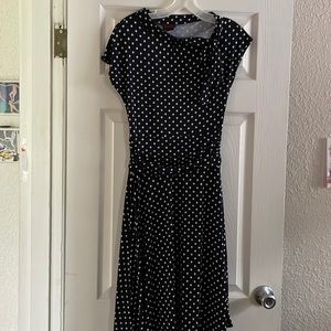 Folter black polka dot dress